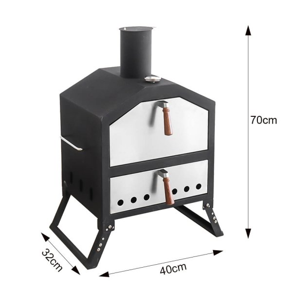 Black Portable Pizza Oven Image 5