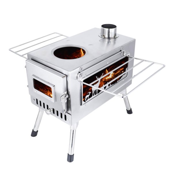 Medium Size Sliver Foldable Portable Stove Image 2