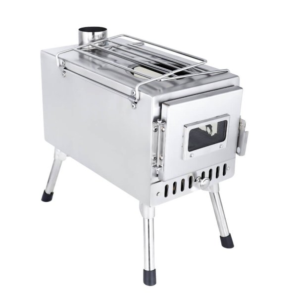 Medium Size Sliver Foldable Portable Stove Image 3