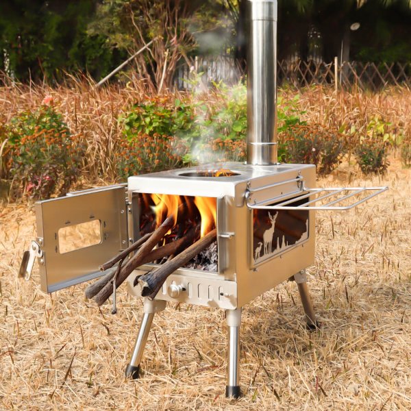 Medium Size Sliver Foldable Portable Stove Image 8