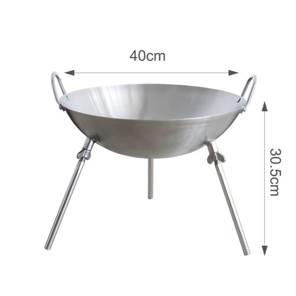 Detachable Three-legs wok D40-1