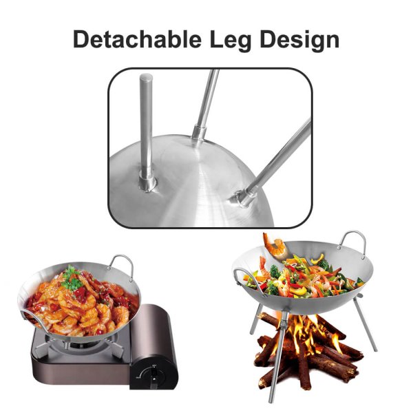 Detachable Three-legs wok