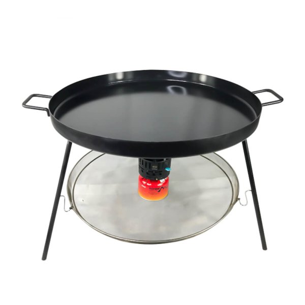 Black Flat Comal Frying Pan with Mesh 60